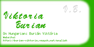 viktoria burian business card